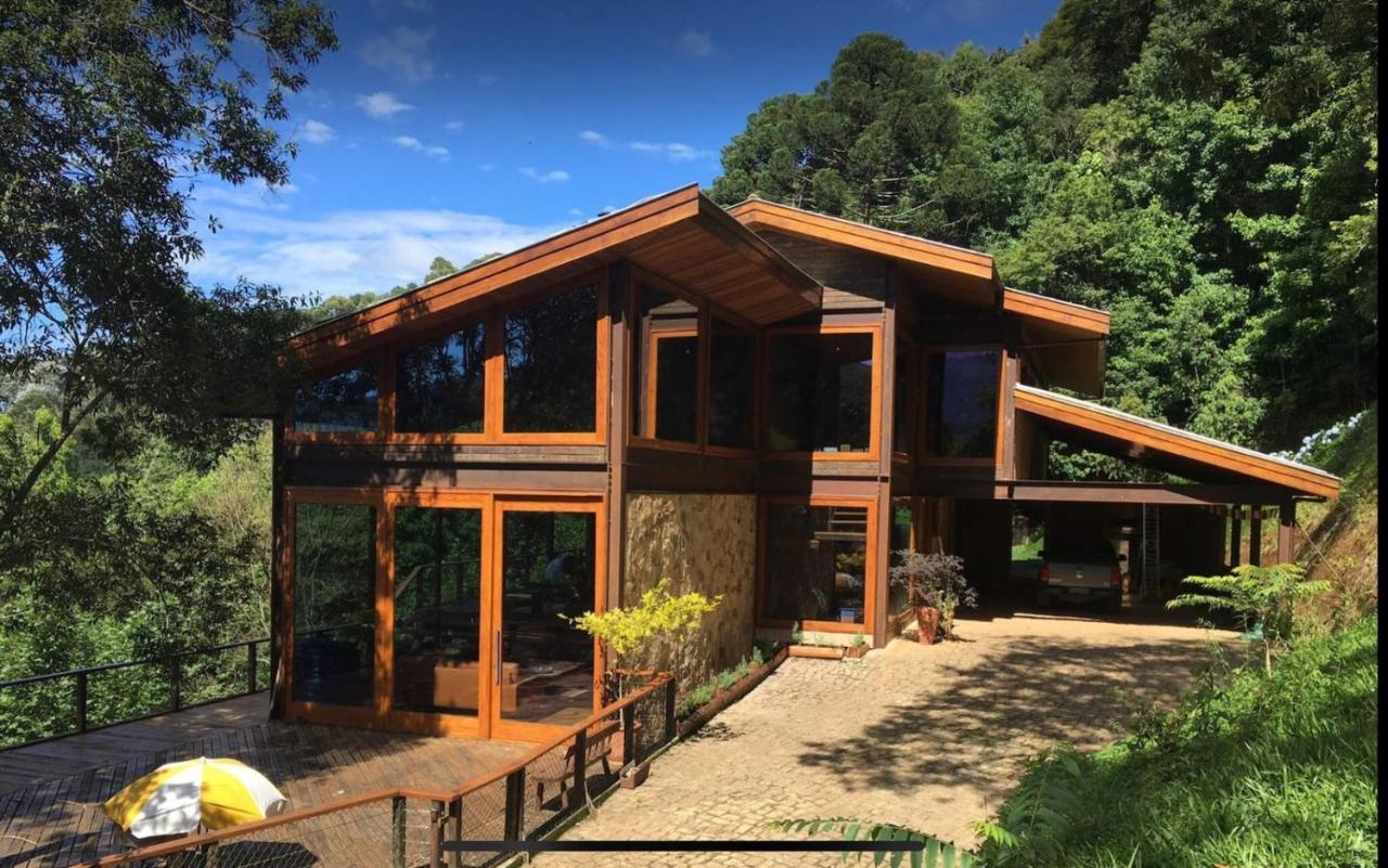Casa De Vidro Com Vista Mantiqueira - Com Cafe E Staff Villa Campos do Jordão Eksteriør billede